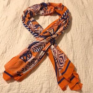 Stella & Dot orange scarf
